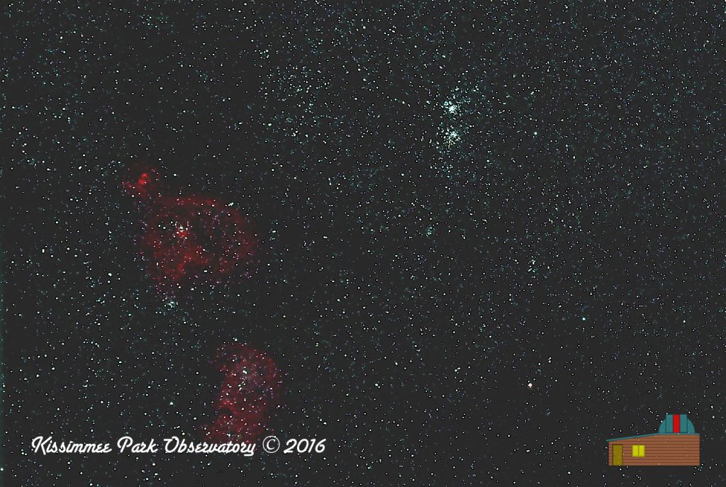 Digital Image The Heart Soul Nebulae And The Double Cluster